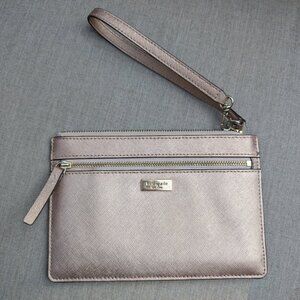 Kate Spade Metallic Rose Gold Wristlet